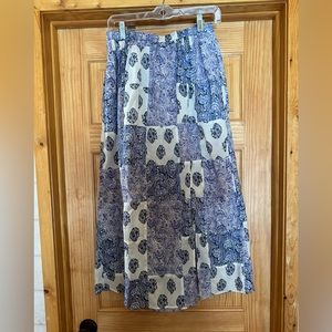 J Crew blue and white maxi skirt / coverup.  Size XS.  Lightly worn.